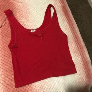 Red crop top